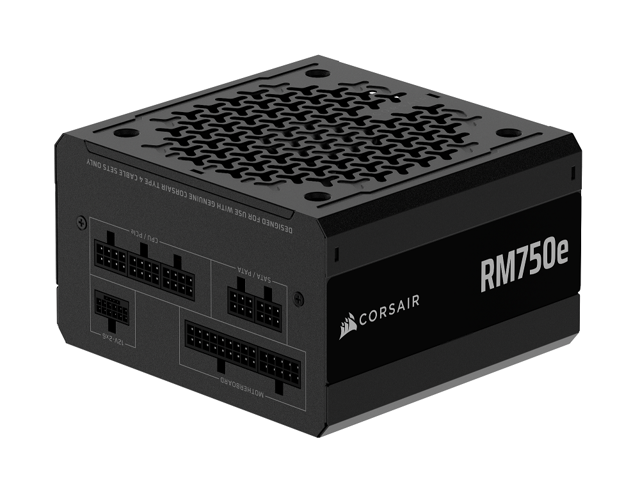 CORSAIR - RMe Series RM750e 80 PLUS Gold Fully Modular Low-Noise ATX 3.1 and PCIE 5.1 Power Supply - Black - image 3