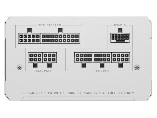 CORSAIR - RMe Series RM750e 80 PLUS Gold Fully Modular Low-Noise ATX 3.1 and PCIE 5.1 Power Supply - White - image 6