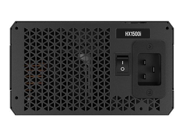 CORSAIR - HXi Series HX1500i 80 PLUS Platinum Fully Modular Ultra Low-Noise ATX 3.1 and PCIE 5.1 Power Supply - Black - image 3