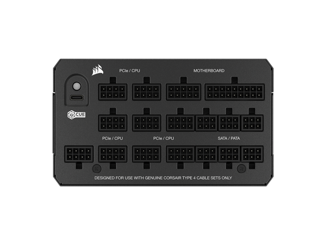 CORSAIR - HXi Series HX1200i 80 PLUS Platinum Fully Modular Ultra Low-Noise ATX 3.1 and PCIE 5.1 Power Supply - Black - image 5