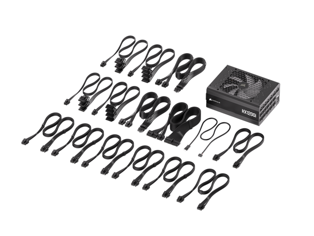 CORSAIR - HXi Series HX1200i 80 PLUS Platinum Fully Modular Ultra Low-Noise ATX 3.1 and PCIE 5.1 Power Supply - Black - image 10