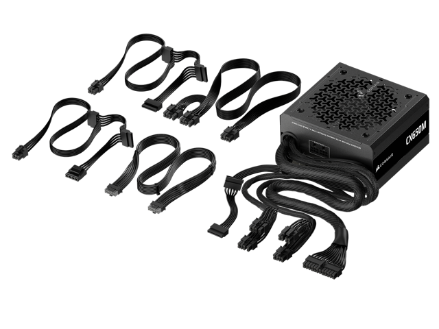 CORSAIR - CX-M Series CX650M Semi-Modular Low-Noise ATX 3.1 Power Supply - Black - image 12