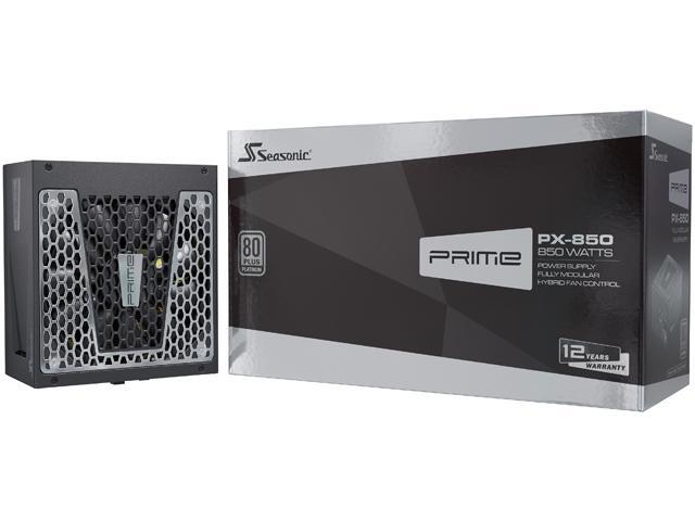 Seasonic PRIME PX-850, 850W 80+ Platinum, Full Modular, Fan Control in Fanless, Silent, and Cooling Mode, 12 Year Warranty, Perfect Power Supply...