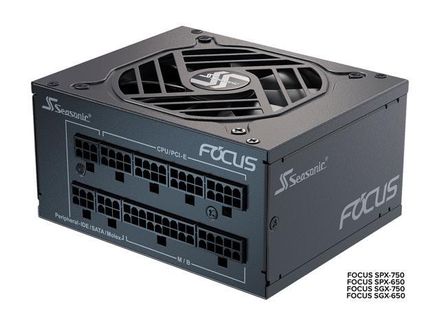 Seasonic FOCUS SPX-750, 750W 80+ Platinum, Full-Modular, SFX Form Factor, Low Noise, Premium Japanese Capacitor, 10 Year Warranty, Nvidia RTX 30/40...