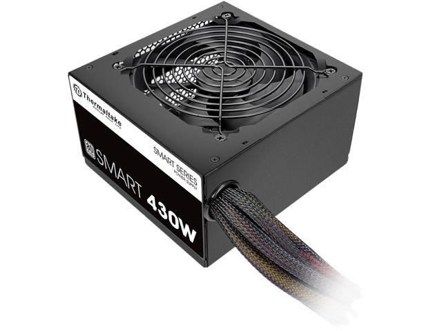 Thermaltake Smart Series 430W Continuous Power ATX 12V V2.3 80 PLUS Certified 5 Year Warranty Active PFC Power Supply Haswell Ready.