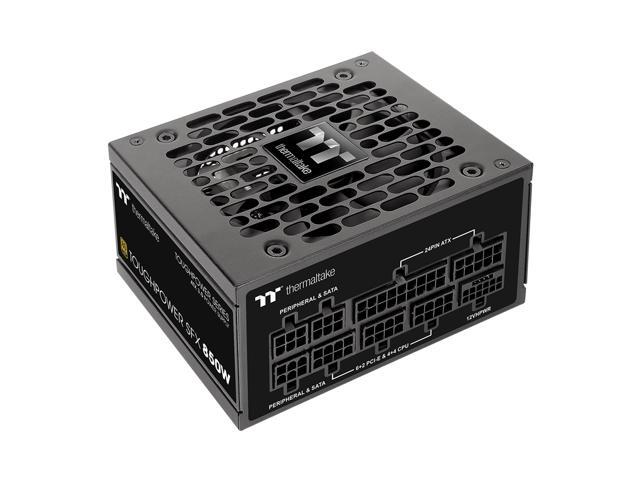 Thermaltake Toughpower SFX 850W 80+ Gold Full Modular SLI/Crossfire Ready (Compatible with ATX 3.0 Standard) Power Supply, PCIe Gen.5 450W 12VHPWR.