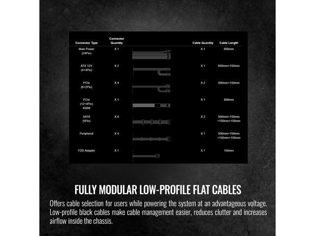 Thermaltake - Toughpower GF A3 850W 80 PLUS Gold PCIe Gen 5 ATX 3.0 Ready Fully Modular Power Supply - Black - image 8