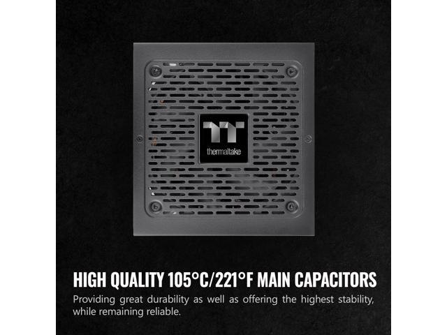 Thermaltake - GF1 (2024) 850W 80 PLUS Gold Fully Modular Power Supply - Black - image 6