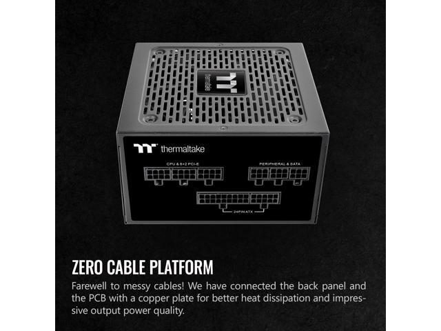 Thermaltake - GF1 (2024) 750W 80 PLUS Gold Fully Modular Power Supply - Black - image 4