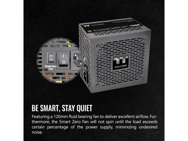 Thermaltake - GF1 (2024) 750W 80 PLUS Gold Fully Modular Power Supply - Black - image 5