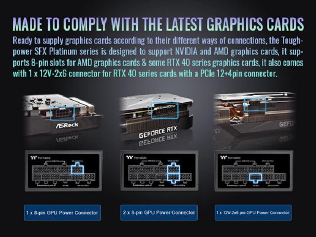 Thermaltake - Toughpower SFX 750W 80Plus Platinum ATX 3.1 Standard Power Supply - Black - image 7