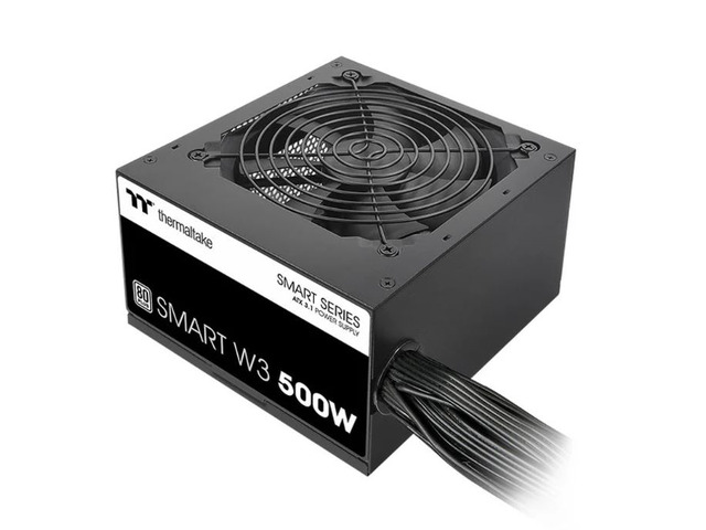 Smart W3 Series 80Plus Certified 500W Power Supply; ATX v3.1 Spec; 120mm FDB Fan; 5 Year Warranty; PS-SPW-0500NNFAWU-1