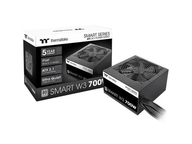 Thermaltake - Smart W3 700W 80Plus Certified ATX v3.1 Spec Power Supply - Black - image 7