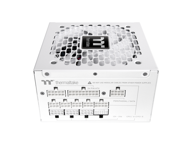 Thermaltake - Toughpower GT 1000W 80+ Gold ATX 3.1 Fully Modular Power Supply - Snow - image 5