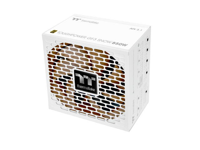 Thermaltake Toughpower GF3 850W; ATX 3.1; Native PCIe 5.1 12V-2x6; Full Modular; Flat Cables; Color Matched Connectors; Japanese Main Capacitors;...