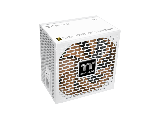 Thermaltake Toughpower GF3 850W; ATX 3.1; Native PCIe 5.1 12V-2x6; Full Modular; Flat Cables; Color Matched Connectors; Japanese Main Capacitors;...