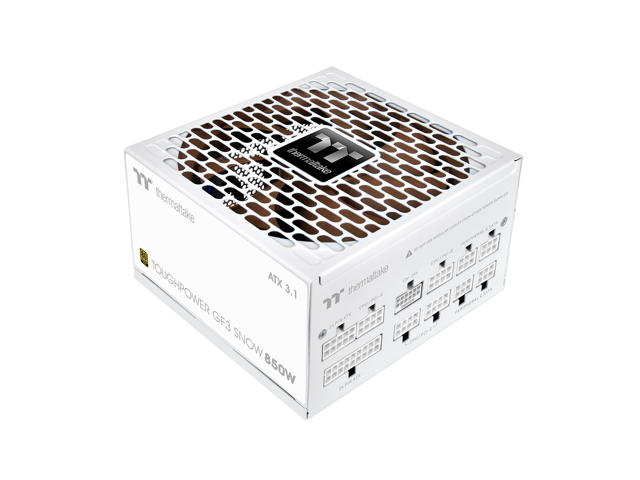 Thermaltake Toughpower GF3 850W; ATX 3.1; Native PCIe 5.1 12V-2x6; Full Modular; Flat Cables; Color Matched Connectors; Japanese Main Capacitors;...