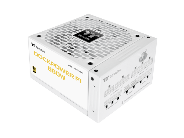 Thermaltake Dockpower FI 850W; ATX 3.1; Native PCIe 5.1 12V-2X6; Modular; Etched Color Matched Cables; Detachable Dock Module; 80 Plus Gold...