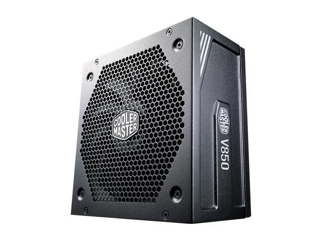 Cooler Master V850 Gold V2 Full Modular, 850W, 80+ Gold Efficiency, Semi-fanless Operation, 16AWG PCIe high-efficiency cables, 10 Year Warranty