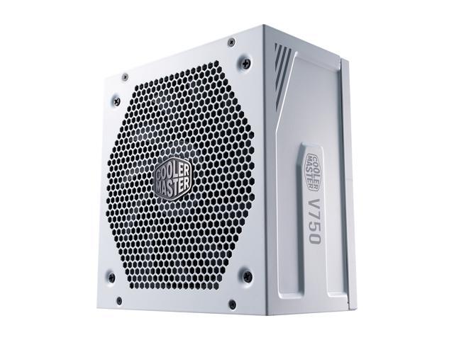 Cooler Master V750 Gold V2 White Edition Full Modular, 750W, 80+ Gold Efficiency, Semi-fanless Operation, 16AWG PCIe High-efficiency Cables, 10...