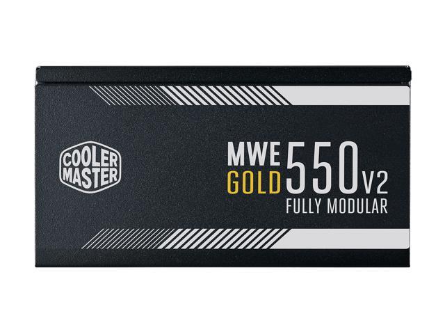 Cooler Master MWE Gold 550 V2 Full Modular, 550W, 80+ Gold Efficiency, Quiet HDB Fan, 2 EPS Connectors, High Temperature Resilience, 5 Year Warranty