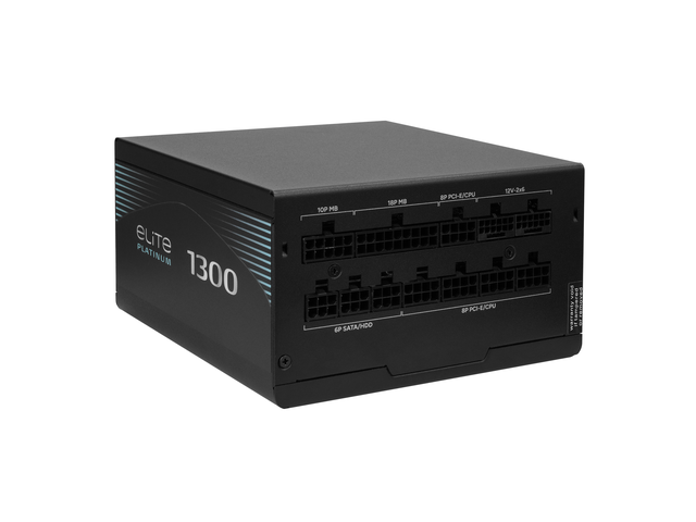 Cooler Master Elite Platinum 1300W Power Supply, PCIe 5.1 Ready 80 PLUS Platinum, 1300W, Gaming PCs & AI Workstation PCs, ATX 3.1, Native 12V-2x6...