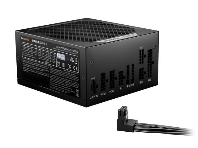 be quiet! Power Zone 2 1000W ATX 12V 3.1 Power Supply 80 Plus Platinum and Cybenetics Platinum Efficiency BP008US