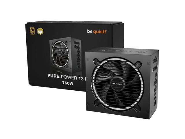 be quiet! Pure Power 13 M 750W ATX 3.1 Power Supply 80 Plus Gold Efficiency PCIe 5.1 GPUs Modular BP026US