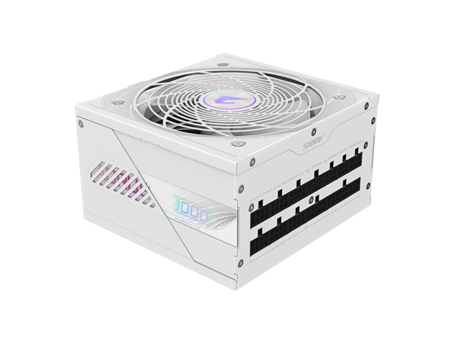GIGABYTE AORUS ELITE ICE PSU - 1000W 80 PLUS Platinum Certified - PCIe5.1 Ready - ATX3.1 - Fully Modular Power Supply (GP-AE1000PM PG5 ICE)