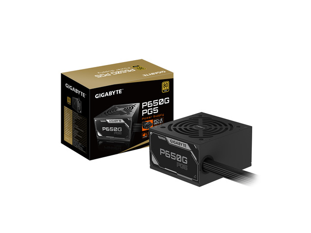 GIGABYTE P650G PG5 - ATX 3.1 & PCIe 5.1 Ready - 650W 80 Plus Gold Certified Power Supply