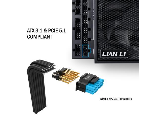 LIAN LI Edge series EG0850 Black, 850W ATX12V v3.1, 80 PLUS PLATINUM Certified, Full Modular Power Supply