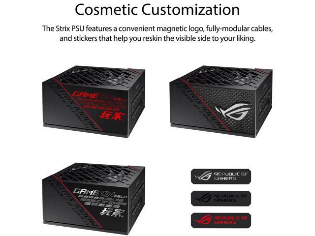ASUS ROG STRIX 1000W Gold PSU, Power Supply (ROG Heatsinks, Axial-tech Fan Design, Dual Ball Fan Bearings, 0dB Technology, 80 PLUS Gold...