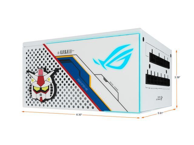 ASUS ROG STRIX 850W GUNDAM EDITION PSU, (Limited Edition, ROG Heatsinks, Axial-tech Fan Design, Dual Ball Fan Bearings, 0dB Technology, 80 PLUS...