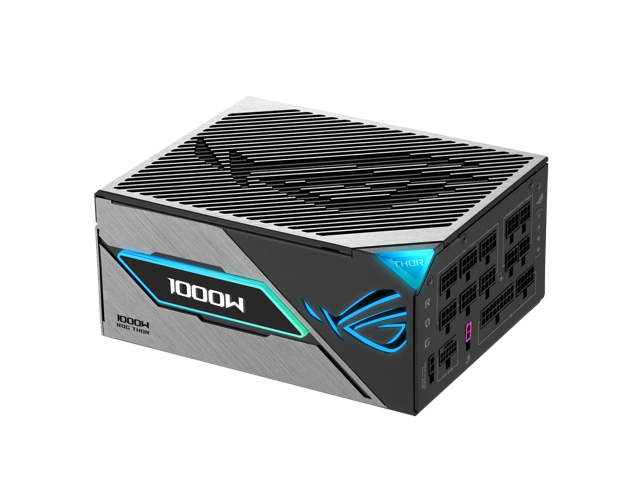 ASUS ROG Thor 1000W Platinum III PSU (80 PLUS Platinum Certified, ATX 3.1, GaN MOSFET, GPU-First Intelligent Voltage Stabilizer, Magnetic OLED...