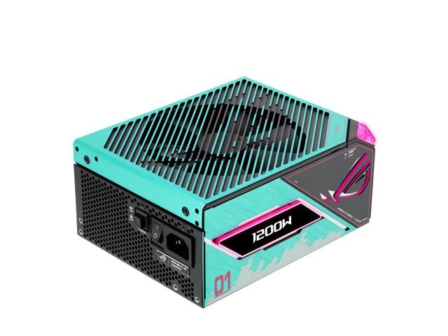 ASUS ROG Thor 1200W Platinum III Hatsune Miku Edition (80 PLUS Platinum Certified, ATX 3.1, GaN MOSFET, GPU-First Intelligent Voltage Stabilizer,...