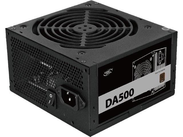 DeepCool DA500 80 Plus Bronze Certified 500W Power Supply, ATX12V, 120mm PWM Silent Fan, 5 Year Warranty