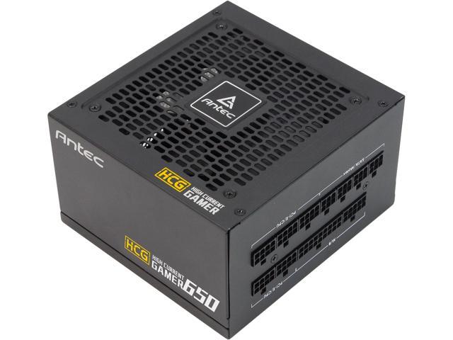Antec High Current Gamer Series HCG650 Gold, 650W Fully Modular, Full-Bridge LLC and DC to DC Converter Design, Full Japanese Caps, Zero RPM.