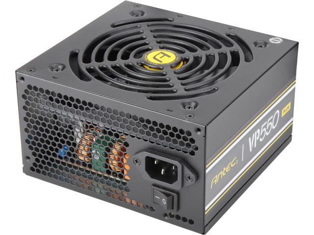 Antec Value Power Series VP550 Plus, 550W Non-Modular, 80 PLUS Certified, Thermal Manager, CircuitShield Protection, 120mm Silent Fan with 3-Year.