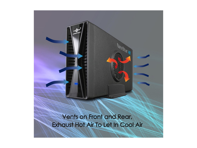 VANTEC NexStar HX NST-387S3-BK Black 3.5' SATA III Hard Drive Enclosure USB 3.0 With Fan
