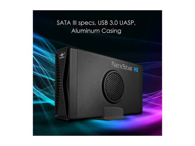 VANTEC NexStar HX NST-387S3-BK Black 3.5' SATA III Hard Drive Enclosure USB 3.0 With Fan