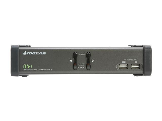 IOGEAR GCS1102 2-Port DVI KVMP Switch w/ Cables