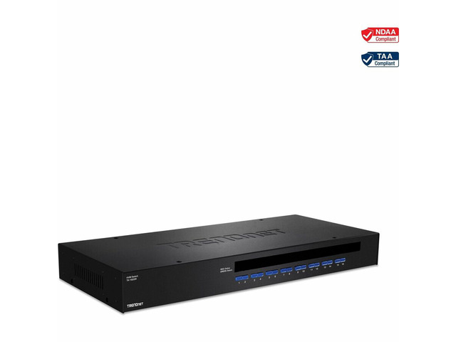 TRENDnet 16-Port Rack Mount USB KVM Switch, VGA and USB Connection, Supports USB