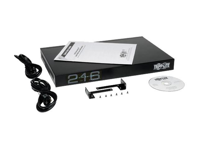 Tripp Lite 16-Port Cat5 1U Rack-Mount KVM Switch with IP Remote Access, 2+1 User, VGA, USB (B072-016-IP2)