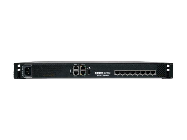 Tripp Lite 8-Port Cat5 1U Rack-Mount 1+1 User Console KVM Switch with 19-in. LCD and IP Remote Access, TAA (B070-008-19-IP)