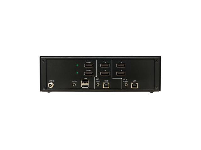 Tripp Lite Secure KVM Switch - 2-Port - Dual Head - DisplayPort to DisplayPort - 4K - NIAP PP4.0 - TAA B002-DP2A2-N4
