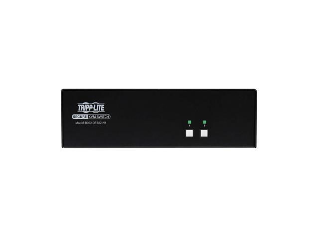 Tripp Lite Secure KVM Switch - 2-Port - Dual Head - DisplayPort to DisplayPort - 4K - NIAP PP4.0 - TAA B002-DP2A2-N4