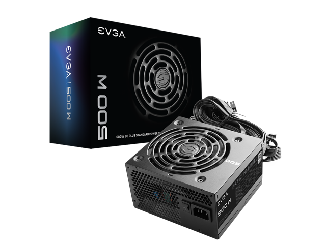 EVGA 500 W1, 80+ WHITE 500W, 3 Year Warranty, Power Supply 100-W1-0500- KR