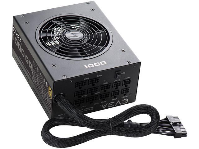 EVGA 1000GQ 210-GQ-1000-V1 GQ 80 Plus Gold, 1000W ECO Mode Semi Modular Power Supply