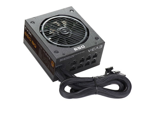 EVGA 650 BQ, 80+ BRONZE 650W, Semi Modular, 5 Year Warranty, Includes FREE Power On Self Tester, Power Supply 110-BQ-0650-V1
