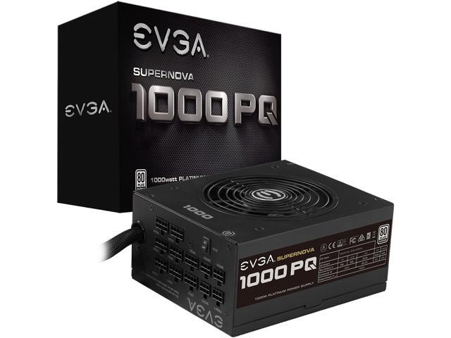 EVGA SuperNOVA 1000 PQ, 80+ PLATINUM 1000W, Semi Modular, EVGA ECO Mode, 10 Year Warranty, Power Supply 210-PQ-1000-X1